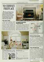 Better Homes & Gardens January 1988 Magazine Article: NO-CHIMNEY FIREPLACE