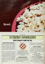 Better Homes & Gardens January 1988 Magazine Article: NUTRITION INFORMATION