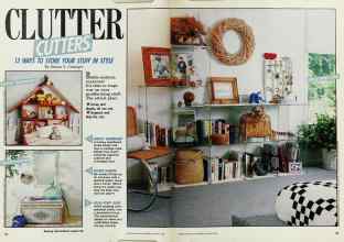 Better Homes & Gardens January 1988 Magazine Article: CLUTTER CUTTERS