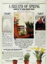 Better Homes & Gardens February 1988 Magazine Article: BRING SPRING ON HOME