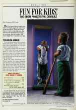 Better Homes & Gardens February 1988 Magazine Article: FUN FOR KIDS! TWO GREAT PROJECTS YOU CAN BUILD
