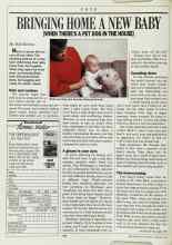 Better Homes & Gardens February 1988 Magazine Article: BRINGING HOME A NEW BABY