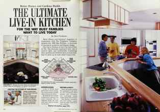 Better Homes & Gardens February 1988 Magazine Article: THE ULTIMATE LIVE-IN KITCHEN