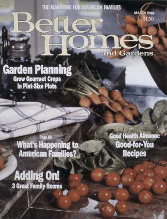 Better Homes & Gardens March 1988 Magazine Cover