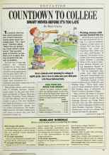 Better Homes & Gardens March 1988 Magazine Article: COUNTDOWN TO COLLEGE