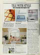 Better Homes & Gardens March 1988 Magazine Article: TILE WITH STYLE