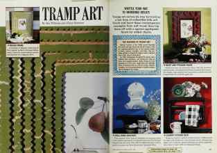 Better Homes & Gardens March 1988 Magazine Article: TRAMP ART