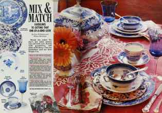Better Homes & Gardens March 1988 Magazine Article: MIX & MATCH