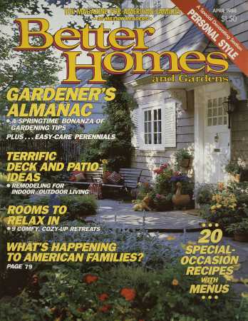 Better Homes & Gardens April 1988 Magazine Cover