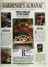 Better Homes & Gardens April 1988 Magazine Article: LOVEKNOT BENCH