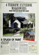 Better Homes & Gardens April 1988 Magazine Article: 4 TERRIFIC EXTERIOR MAKEOVERS