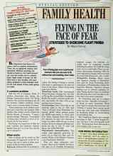 Better Homes & Gardens April 1988 Magazine Article: FLYING IN THE FACE OF FEAR