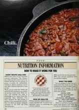 Better Homes & Gardens April 1988 Magazine Article: NUTRITION INFORMATION