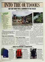 Better Homes & Gardens April 1988 Magazine Article: INTO THE OUTDOORS