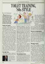 Better Homes & Gardens April 1988 Magazine Article: TOILET TRAINING, '80s STYLE