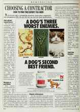 Better Homes & Gardens April 1988 Magazine Article: CHOOSING A CONTRACTOR