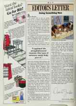 Better Homes & Gardens May 1988 Magazine Article: Doing Something Now