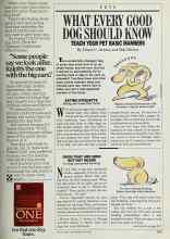 Better Homes & Gardens May 1988 Magazine Article: WHAT EVERY GOOD DOG SHOULD KNOW