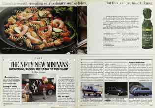 Better Homes & Gardens May 1988 Magazine Article: THE NIFTY NEW MINIVANS