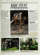 Better Homes & Gardens June 1988 Magazine Article: KIDS' STUFF