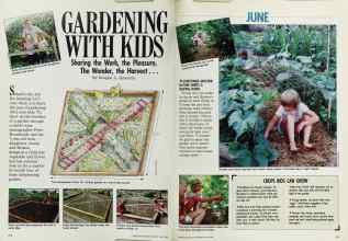 Better Homes & Gardens June 1988 Magazine Article: GARDENING WITH KIDS