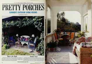 Better Homes & Gardens June 1988 Magazine Article: PRETTY PORCHES