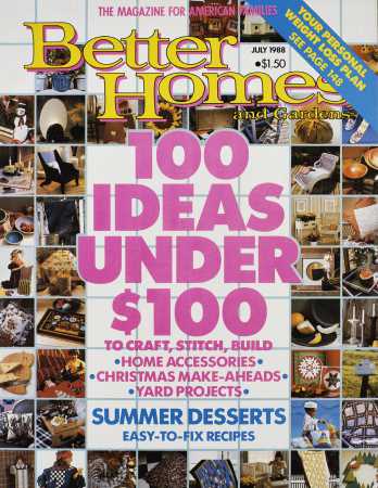 Better Homes & Gardens July 1988 Magazine Cover