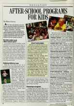 Better Homes & Gardens August 1988 Magazine Article: AFTER-SCHOOL PROGRAMS FOR KIDS