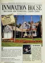 Better Homes & Gardens August 1988 Magazine Article: INNOVATION HOUSE