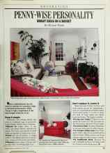 Better Homes & Gardens August 1988 Magazine Article: PENNY-WISE PERSONALITY