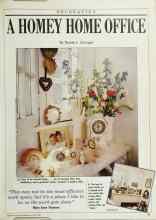 Better Homes & Gardens August 1988 Magazine Article: A HOMEY HOME OFFICE