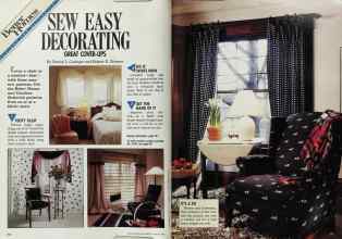 Better Homes & Gardens August 1988 Magazine Article: SEW EASY DECORATING