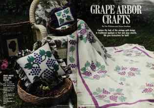 Better Homes & Gardens August 1988 Magazine Article: GRAPE ARBOR CRAFTS