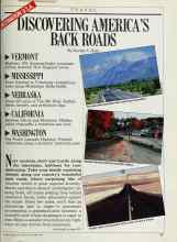 Better Homes & Gardens September 1988 Magazine Article: DISCOVERING AMERICA'S BACK ROADS