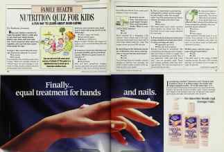 Better Homes & Gardens September 1988 Magazine Article: NUTRITION QUIZ FOR KIDS