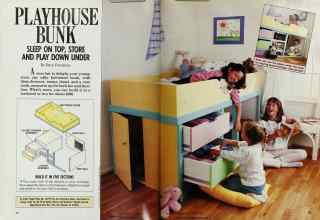 Better Homes & Gardens September 1988 Magazine Article: PLAYHOUSE BUNK
