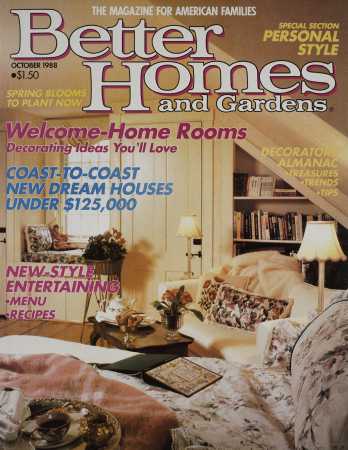 Better Homes & Gardens October 1988 Magazine Cover