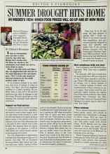 Better Homes & Gardens October 1988 Magazine Article: SUMMER DROUGHT HITS HOME