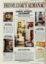 Better Homes & Gardens October 1988 Magazine Article: FREE-AND-EASY TABLE ACCENTS