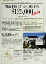 Better Homes & Gardens October 1988 Magazine Article: NEW FAMILY HOUSES FOR $125,000 OR LESS!