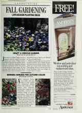 Better Homes & Gardens October 1988 Magazine Article: FALL GARDENING