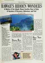 Better Homes & Gardens October 1988 Magazine Article: HAWAII'S HIDDEN WONDERS