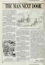 Better Homes & Gardens October 1988 Magazine Article: THE MAN NEXT DOOR