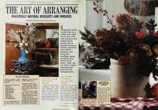 Better Homes & Gardens October 1988 Magazine Article: THE ART OF ARRANGING