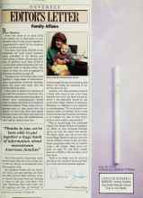 Better Homes & Gardens November 1988 Magazine Article: EDITOR'S LETTER