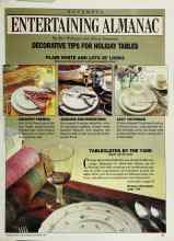 Better Homes & Gardens November 1988 Magazine Article: PLAIN WHITE AND LOTS OF LOOKS