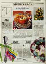 Better Homes & Gardens November 1988 Magazine Article: PUMPKIN SOUP BOWL