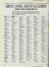 Better Homes & Gardens November 1988 Magazine Article: GREAT LOOKS, GREAT GALLERIES