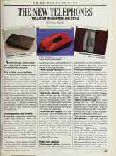 Better Homes & Gardens November 1988 Magazine Article: THE NEW TELEPHONES