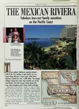 Better Homes & Gardens November 1988 Magazine Article: THE MEXICAN RIVIERA